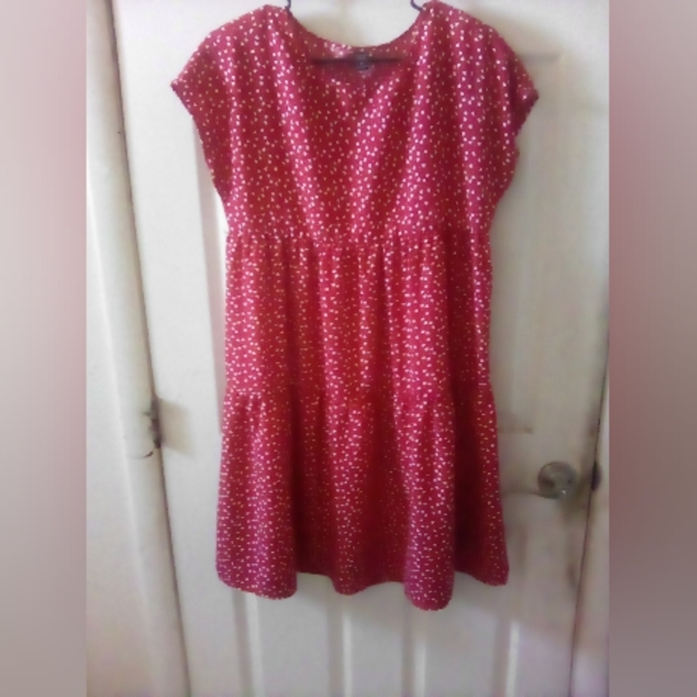 Emery Rose Heart Print Dress